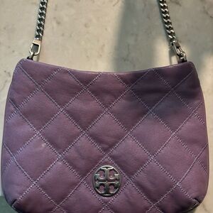 Tory BurchPurple Quilted Chain Shoulder Bag/Wristlet 💜🤩🤩